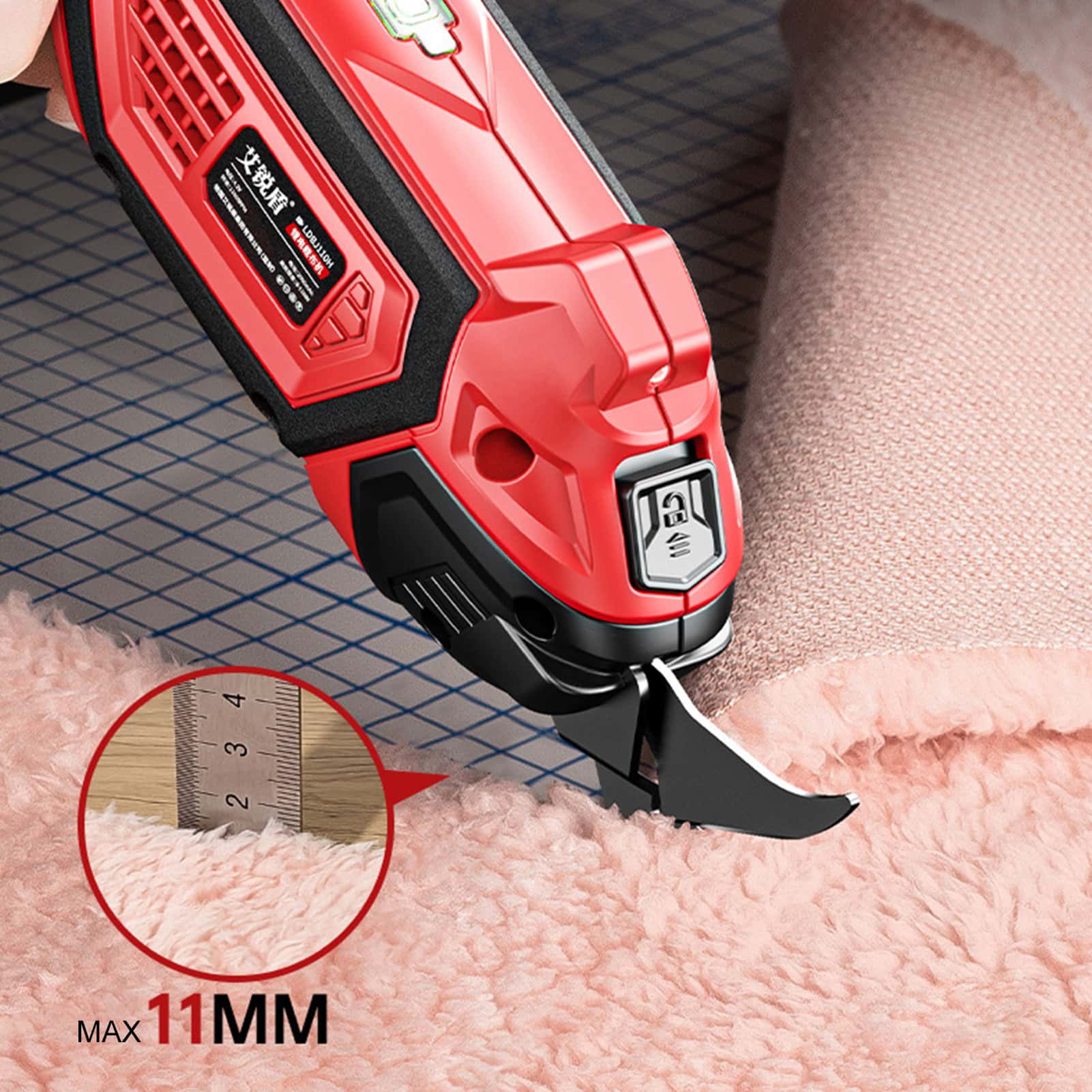 Scissors Electric Scissors for Fabric Leather Carpet PVC and Cardboard Cordless Cutter 4.2V 2000mAh Battery with LED Light
Scissors Electric Scissors for Fabric Leather Carpet PVC and Cardboard Cordless Cutter 4.2V 2000mAh Battery with LED Light