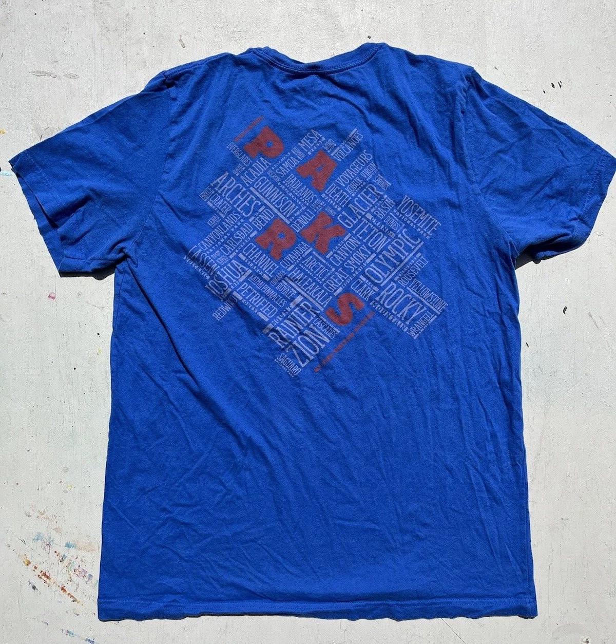 Men s Parks Project T-Shirt Blue National L Crew Camping Desert USA BOHO Dirtbag L
Men s Parks Project T-Shirt Blue National L Crew Camping Desert USA BOHO Dirtbag L