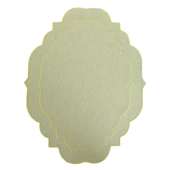 Linen Placemats with Embroidery Overlocking Dining Placemats Durable Anti-Slip Table Protector for Hotel Restaurant Kitchen A зелёный
Linen Placemats with Embroidery Overlocking Dining Placemats Durable Anti-Slip Table Protector for Hotel Restaurant Kitchen A зелёный