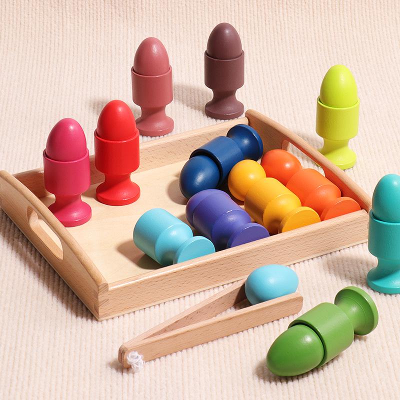 Montessori Color Sorting Wooden Egg & Cup Toy for Infants (0-3 Years) - Early Education & Development Tool
Montessori Color Sorting Wooden Egg & Cup Toy for Infants (0-3 Years) - Early Education & Development Tool