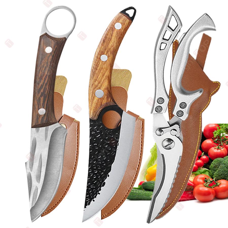 Многофункциональные кухонные ножницы, набор ножей, кованые ножи ручной работы для обвалки, нож для мяса, ножницы для куриных костей для домашнего ножа 5 inch
Многофункциональные кухонные ножницы, набор ножей, кованые ножи ручной работы для обвалки, нож для мяса, ножницы для куриных костей для домашнего ножа 5 inch