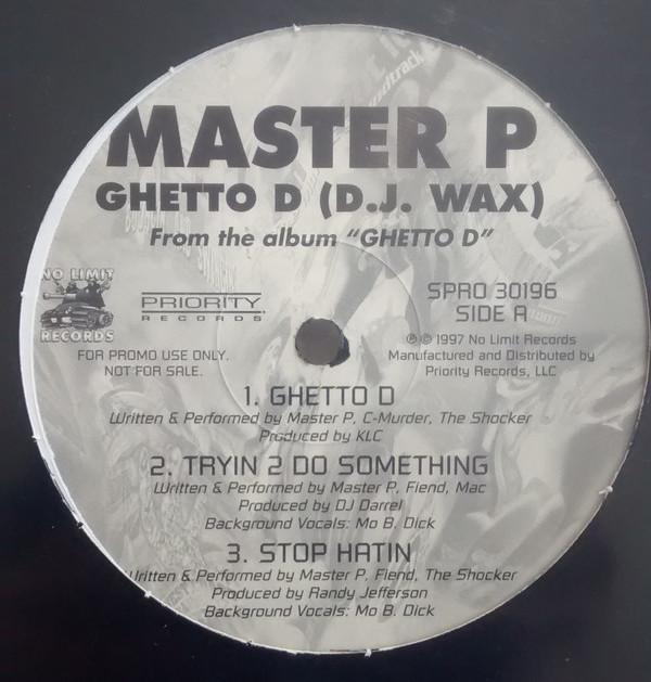 12-дюймовая пластинка MASTER P - Ghetto D (диджей. воск) SPRO30196 No Limit Record 1997 США Рэп и Хип-Хоп/R&B Б/У
12-дюймовая пластинка MASTER P - Ghetto D (диджей. воск) SPRO30196 No Limit Record 1997 США Рэп и Хип-Хоп/R&B Б/У