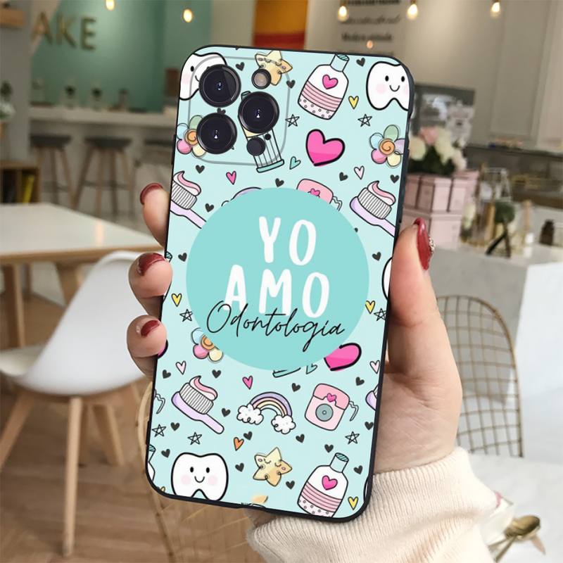 Cute Dentist Teeth Phone Case For iPhone 14 11 12 13 Mini Pro Max 8 7 6 6S Plus X SE 2020 XR XS Funda Case iphone 14
Cute Dentist Teeth Phone Case For iPhone 14 11 12 13 Mini Pro Max 8 7 6 6S Plus X SE 2020 XR XS Funda Case iphone 14