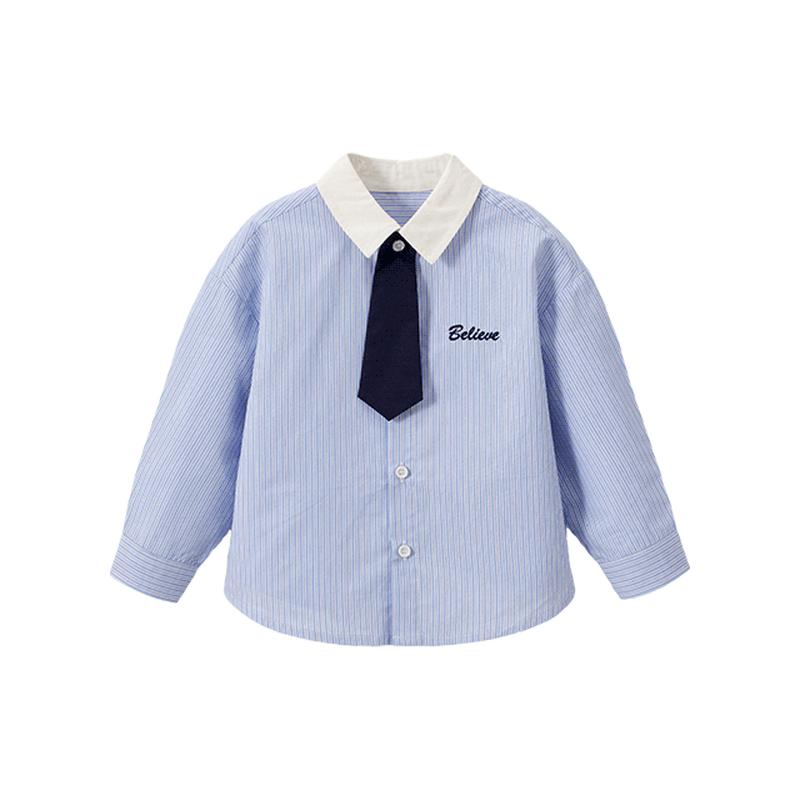 Unisex Kids Striped Academy Shirt with Tie 110
Unisex Kids Striped Academy Shirt with Tie 110