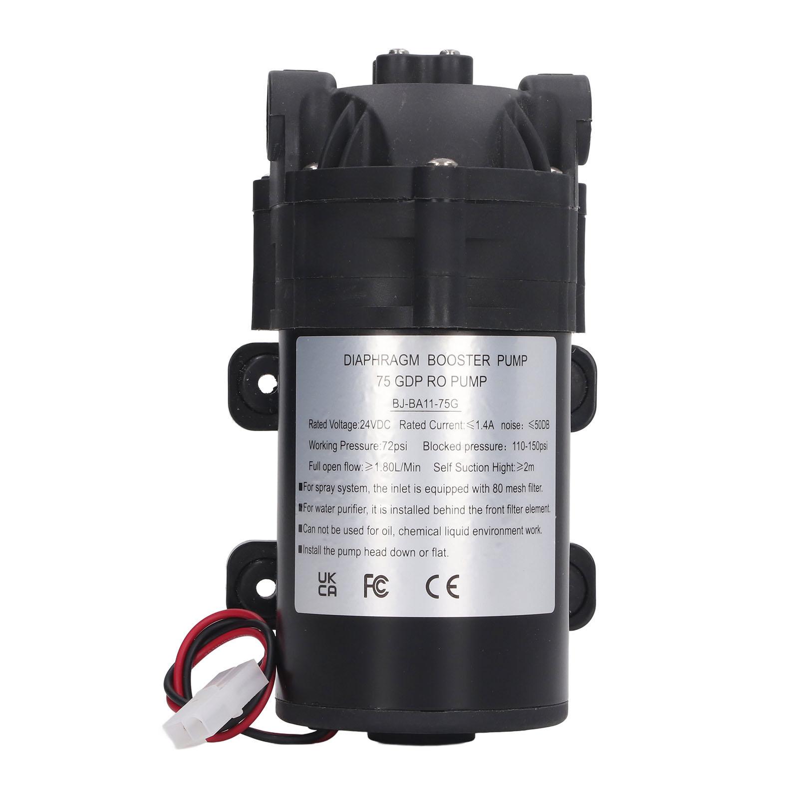 DC 24V Diaphragm Booster Pump 36W Electric Self Priming Transfer Draining Irrigation Pump with
DC 24V Diaphragm Booster Pump 36W Electric Self Priming Transfer Draining Irrigation Pump with