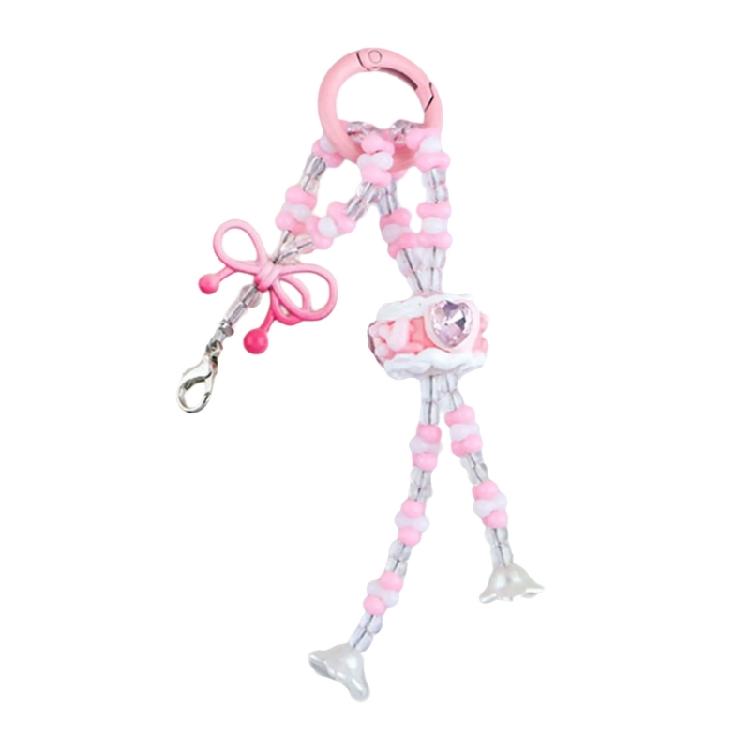 Fashionable Bowknot Pendant Keychain Colorful Beads Keyring Key Accessory Backpack Decorations Gifts for Girlfriend
Fashionable Bowknot Pendant Keychain Colorful Beads Keyring Key Accessory Backpack Decorations Gifts for Girlfriend