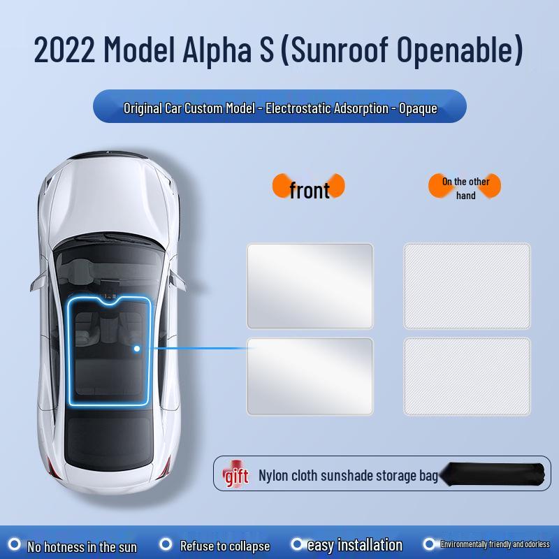 Arcfox Alpha T5/S5 Koala S Sunroof Sunshade - Heat & UV Protection, Electrostatic Silicone Adsorption
Arcfox Alpha T5/S5 Koala S Sunroof Sunshade - Heat & UV Protection, Electrostatic Silicone Adsorption