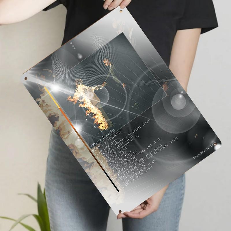 Metro Boomin Heroes Villains Album Cover Custom Metal Tin Sign Wall Art Decor for Music Fans 20x30cm(7.8x11.8inch)
Metro Boomin Heroes Villains Album Cover Custom Metal Tin Sign Wall Art Decor for Music Fans 20x30cm(7.8x11.8inch)