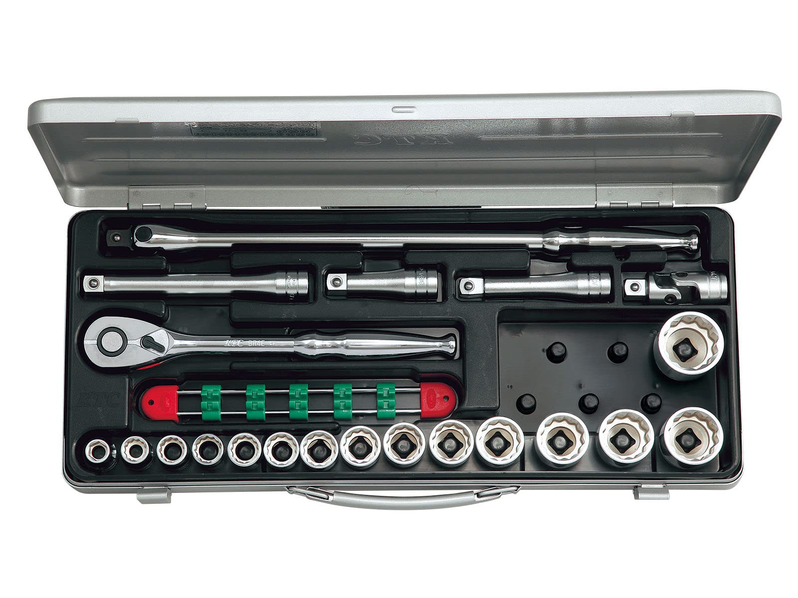 Kyoto Machinery Tools Socket Wrench Set TB415BX Drive 21 points 1 set (KTC) Angle 12.7mm срібний
Kyoto Machinery Tools Socket Wrench Set TB415BX Drive 21 points 1 set (KTC) Angle 12.7mm срібний