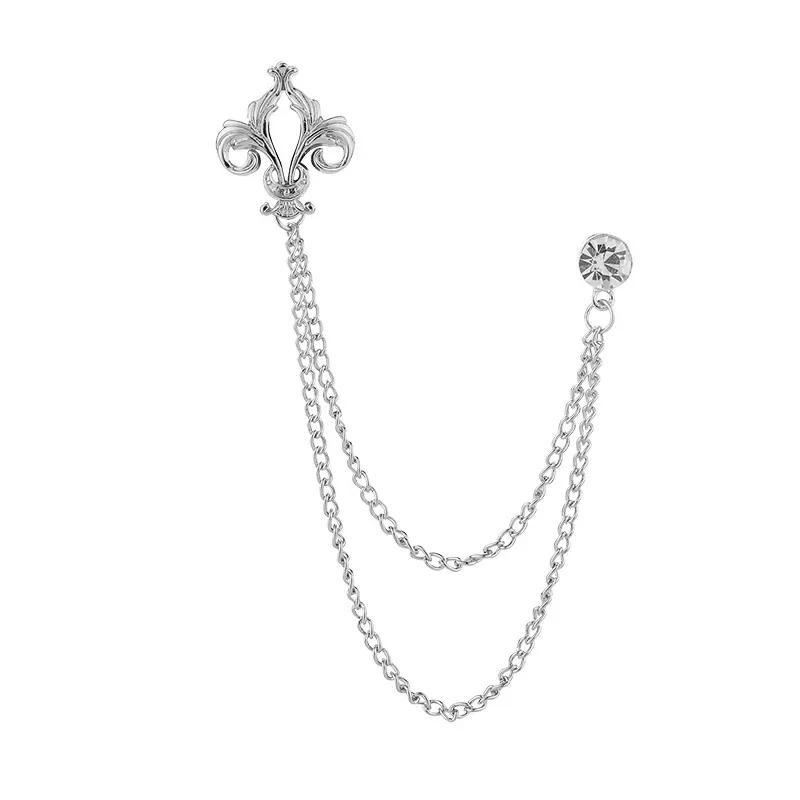 High-end Crystal Tassel Chain Brooch Pins Men Suit Corsage Vintage Rhinestone Badge Luxulry Jewelry Gifts for Women Accessories срібний
High-end Crystal Tassel Chain Brooch Pins Men Suit Corsage Vintage Rhinestone Badge Luxulry Jewelry Gifts for Women Accessories срібний