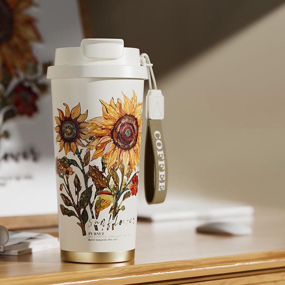Insulation Or Cooling Ceramic Coated Coffee Cup 520ML Insulated Cup Durable Thermal Mug Sunflower
Insulation Or Cooling Ceramic Coated Coffee Cup 520ML Insulated Cup Durable Thermal Mug Sunflower