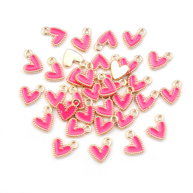 50Pcs 9x10mm Small Colorful Alloy Heart Charms Cute Love Pendants For DIY Bracelet Necklaces Jewelry Making Accessories
50Pcs 9x10mm Small Colorful Alloy Heart Charms Cute Love Pendants For DIY Bracelet Necklaces Jewelry Making Accessories