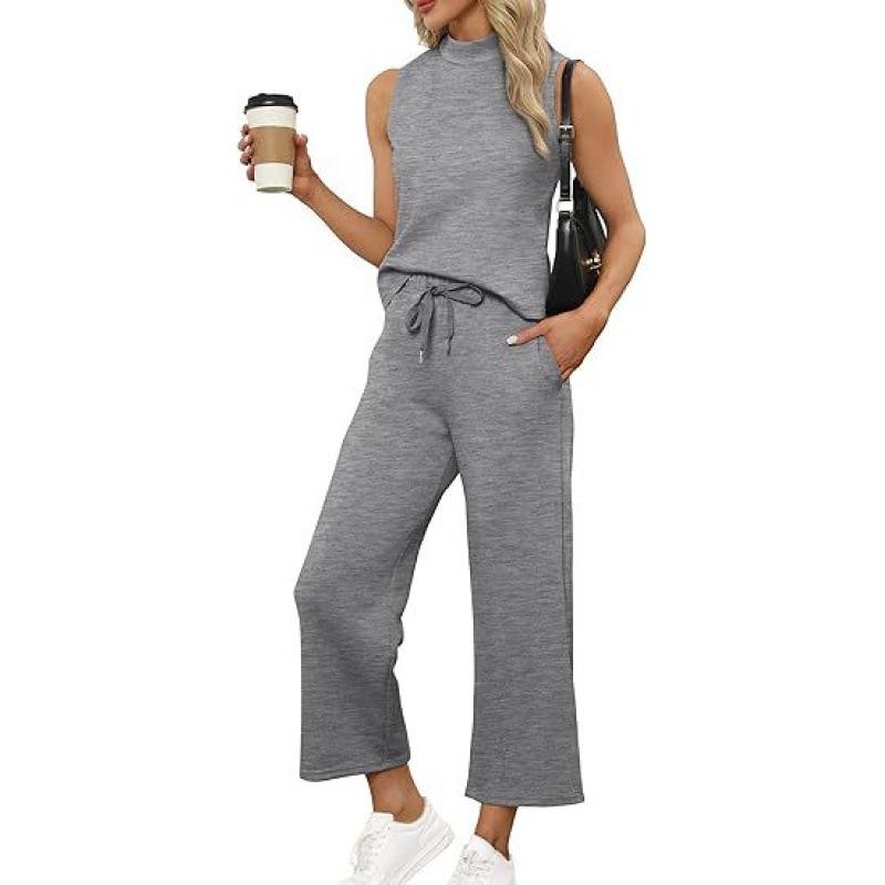 2025 Summer Women s Cross-Border Suit: Vest Top & Wide-Leg Cropped Pants XXL серый
2025 Summer Women s Cross-Border Suit: Vest Top & Wide-Leg Cropped Pants XXL серый