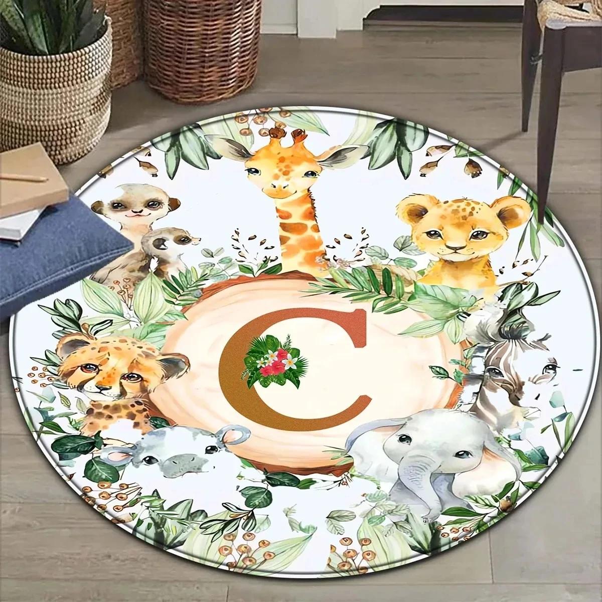 Tropical Jungle Letter Pattern Round Carpet Children s Room Sponge Mat Home Decor Bedroom Seat Floor Mats Home Decoration Rugs Diameter 60cm
Tropical Jungle Letter Pattern Round Carpet Children s Room Sponge Mat Home Decor Bedroom Seat Floor Mats Home Decoration Rugs Diameter 60cm