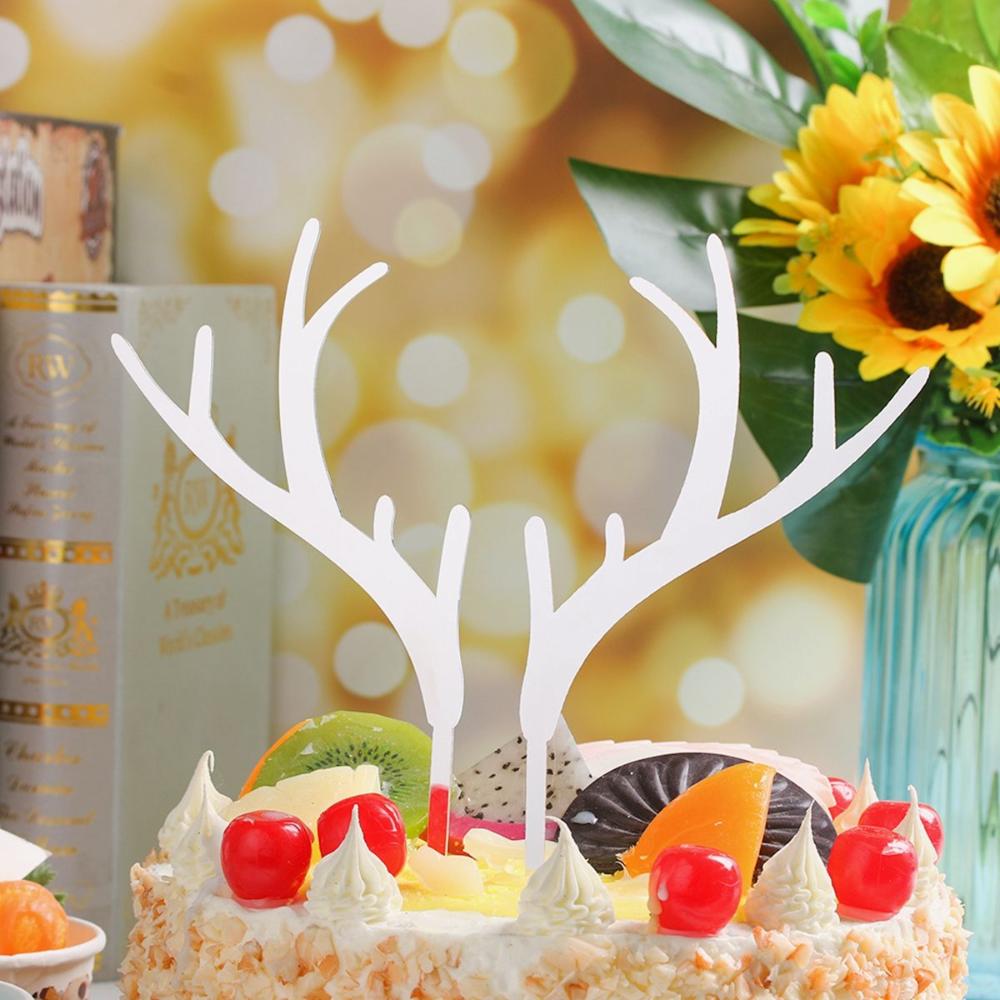 Birthday Xmas Gold Silver Elk Acrylic Cake Topper Christmas Decoration Party Supplies Deer Antler C
Birthday Xmas Gold Silver Elk Acrylic Cake Topper Christmas Decoration Party Supplies Deer Antler C