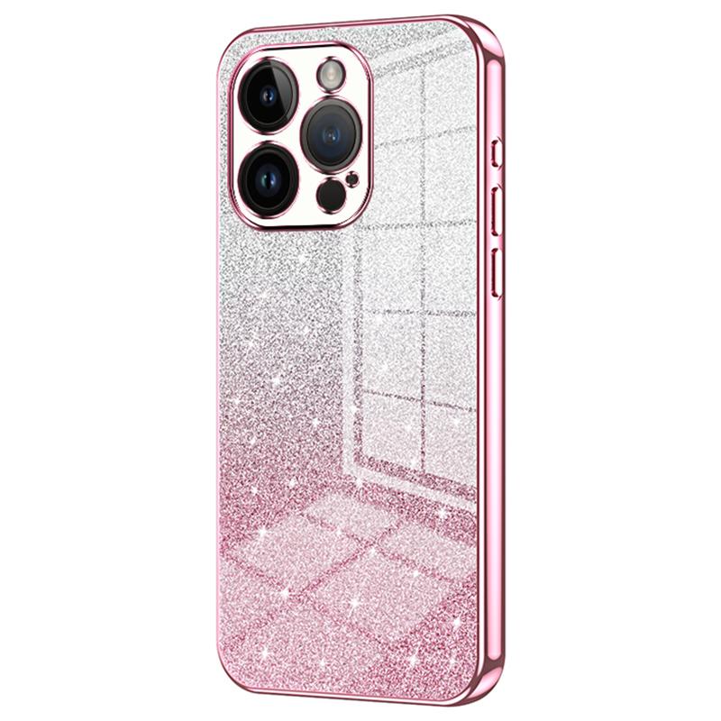 For iPhone 14 Pro Cell Phone Case Gradient Glitter Precise Cutout Anti-scratch TPU Cover Pink
For iPhone 14 Pro Cell Phone Case Gradient Glitter Precise Cutout Anti-scratch TPU Cover Pink