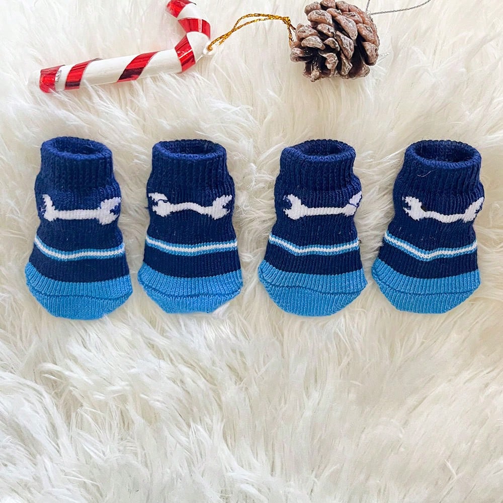 4pcs/Set Anti-Slip Warm Dog Socks, Soft & Breathable, Suitable for Small & Medium Dogs, Teddy Dogs L
4pcs/Set Anti-Slip Warm Dog Socks, Soft & Breathable, Suitable for Small & Medium Dogs, Teddy Dogs L