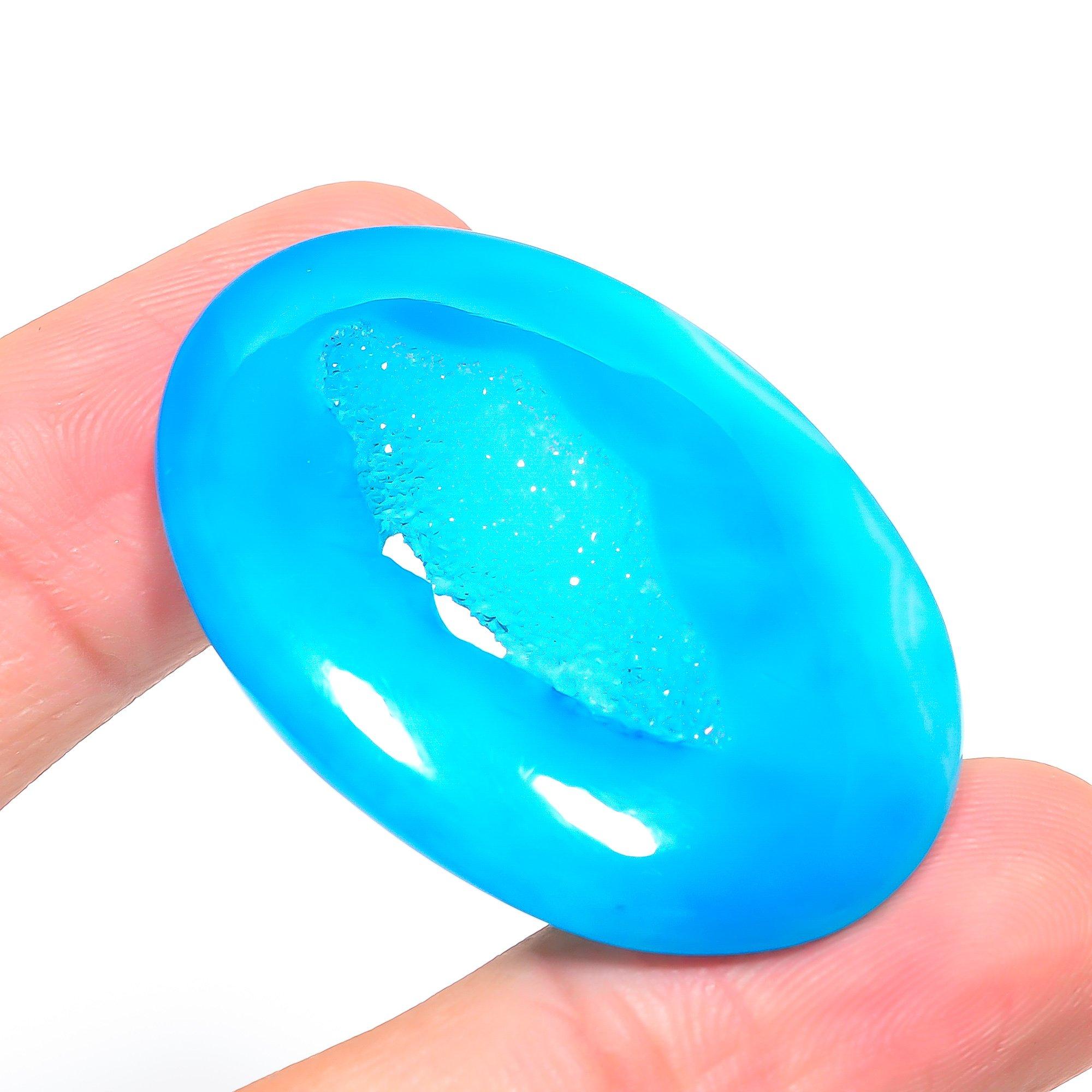 Natural Aqua Lace Agate 3.1x4.5cm Cabochon Fine Loose Gemstone 63.1Cts. n6W91 синій
Natural Aqua Lace Agate 3.1x4.5cm Cabochon Fine Loose Gemstone 63.1Cts. n6W91 синій