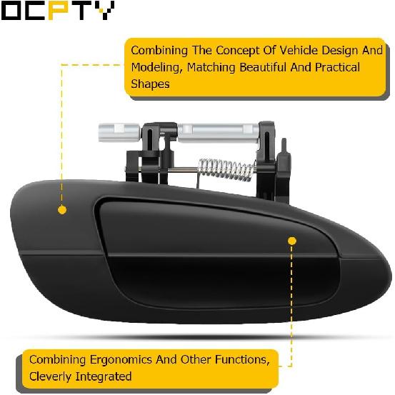 OCPTY Дверная ручка наружная передняя правая замена подходит 2002-2006 для Altima наружная дверная ручка черная