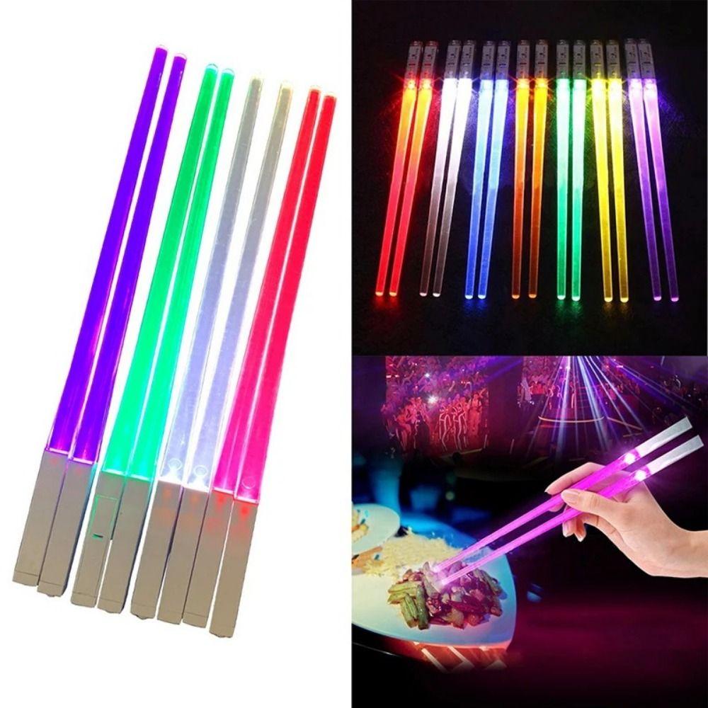 1pair Reusable LightSaber Chopsticks Colorful Flashing Wands Glowing Chop Sticks Party Supplies Orange
1pair Reusable LightSaber Chopsticks Colorful Flashing Wands Glowing Chop Sticks Party Supplies Orange