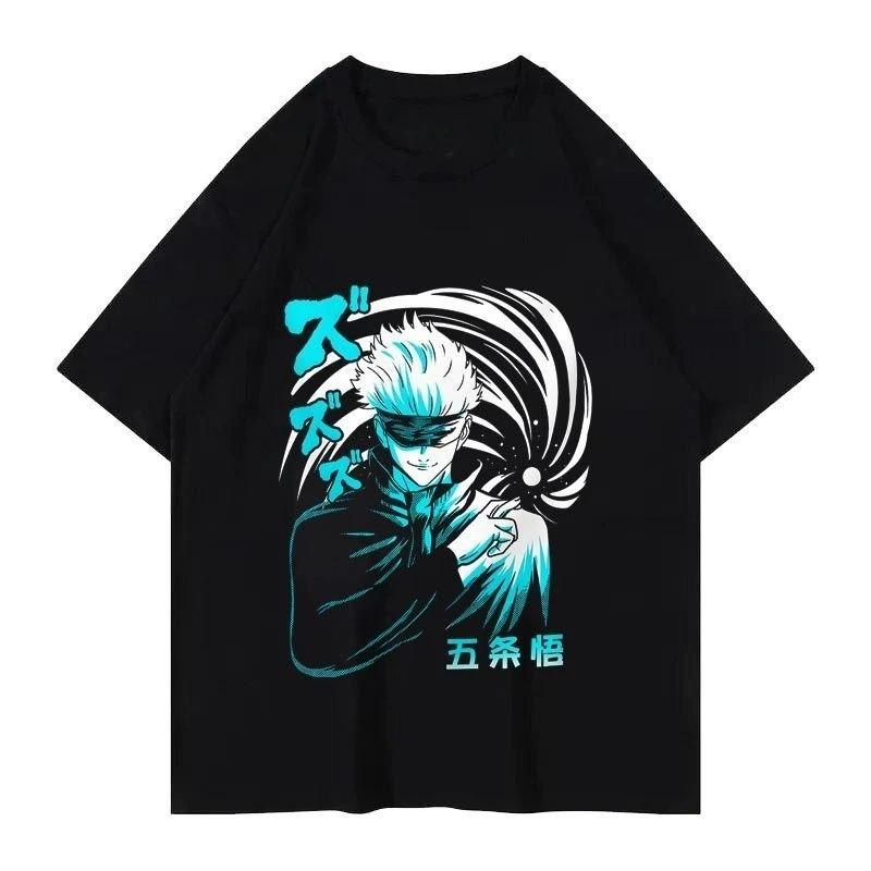 Vintage Black Jujutsu Kaisen T-Shirt with Bold White Line Art Group Illustration of Main Characters Including Gojo Satoru, Itadori Yuji XXXL
Vintage Black Jujutsu Kaisen T-Shirt with Bold White Line Art Group Illustration of Main Characters Including Gojo Satoru, Itadori Yuji XXXL