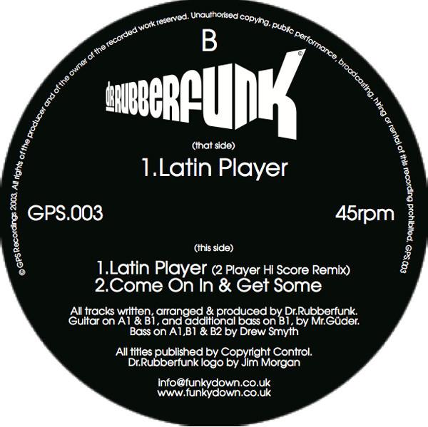 12inch Record DR. RUBBERFUNK - Latin Player GPS003 GPS Recordings 2003 UK Rap & Hip-Hop/R&B Used
12inch Record DR. RUBBERFUNK - Latin Player GPS003 GPS Recordings 2003 UK Rap & Hip-Hop/R&B Used