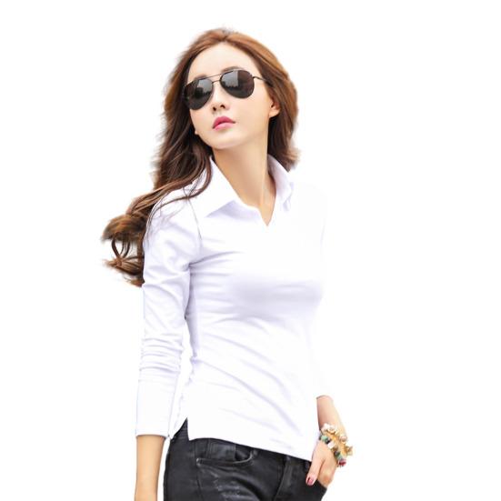 Women Tops Lapel Long Sleeve Slim Fit Pure Color Pullover Tops Soft Stretchy Casual Shirt Work Party Date Wear 2XL білий
Women Tops Lapel Long Sleeve Slim Fit Pure Color Pullover Tops Soft Stretchy Casual Shirt Work Party Date Wear 2XL білий
