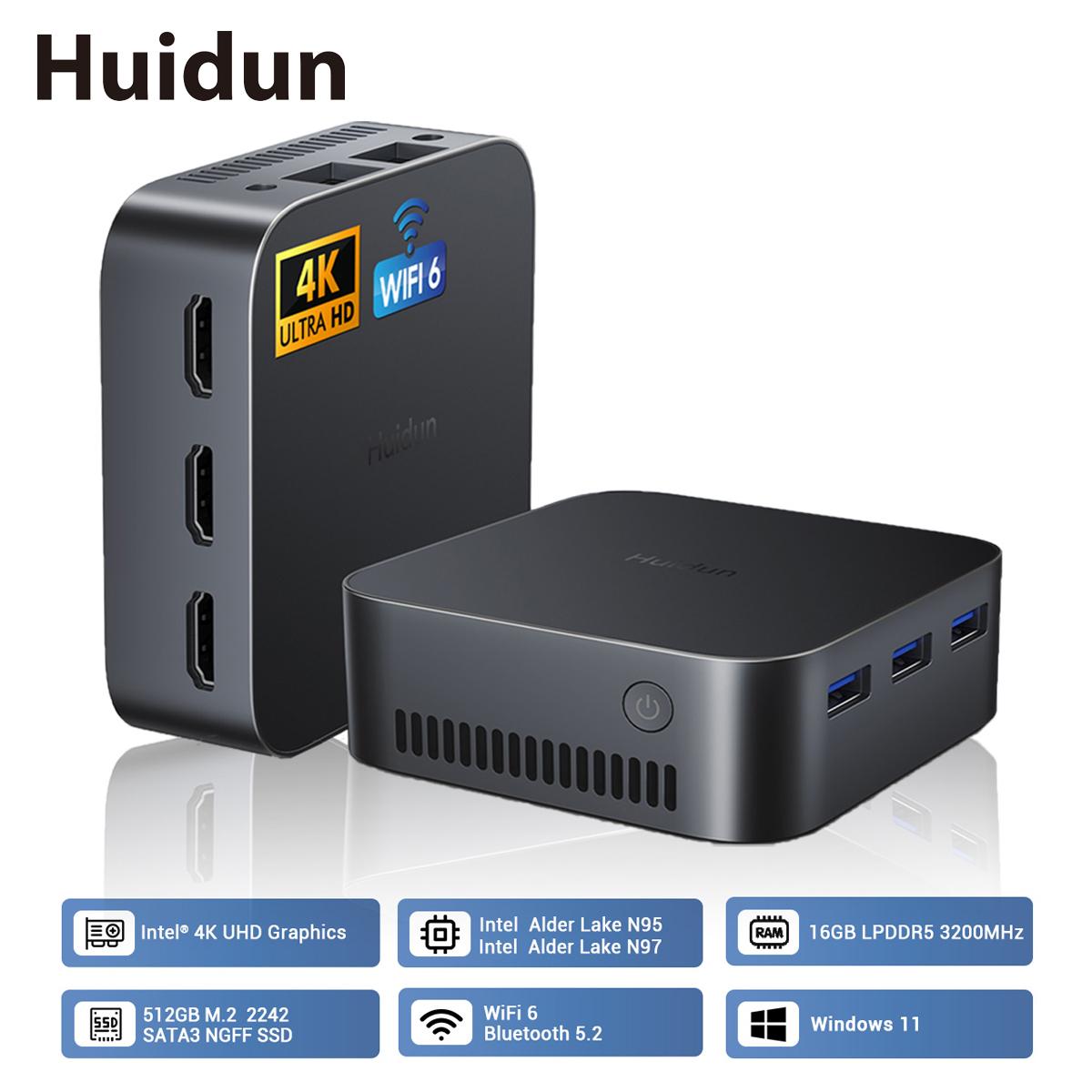 Мини-ПК Huidun H20 Intel 12th N97 16 ГБ LPDDR5 512 ГБ M.2 SSD Windows 11 Pro Dual LAN 3 HDMI 4K UHD чёрный
Мини-ПК Huidun H20 Intel 12th N97 16 ГБ LPDDR5 512 ГБ M.2 SSD Windows 11 Pro Dual LAN 3 HDMI 4K UHD чёрный