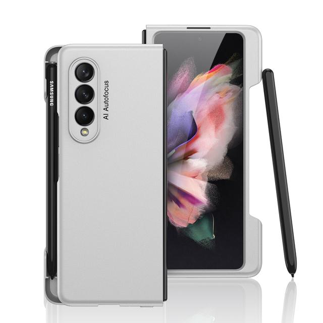 Чехол с боковым лотком для ручек для Samsung Galaxy Z Fold 4 5g Fold4, простой деловой держатель с отсеком для ручки S, защитный роскошный тонкий чехол Case Only серебряный
Чехол с боковым лотком для ручек для Samsung Galaxy Z Fold 4 5g Fold4, простой деловой держатель с отсеком для ручки S, защитный роскошный тонкий чехол Case Only серебряный