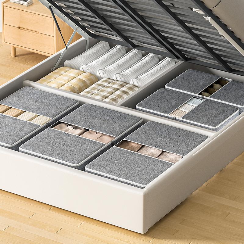 Clothes under bed bedding storage bag with lid foldable for bedding toy closet organizer Space saving strap reinforced handle
Clothes under bed bedding storage bag with lid foldable for bedding toy closet organizer Space saving strap reinforced handle