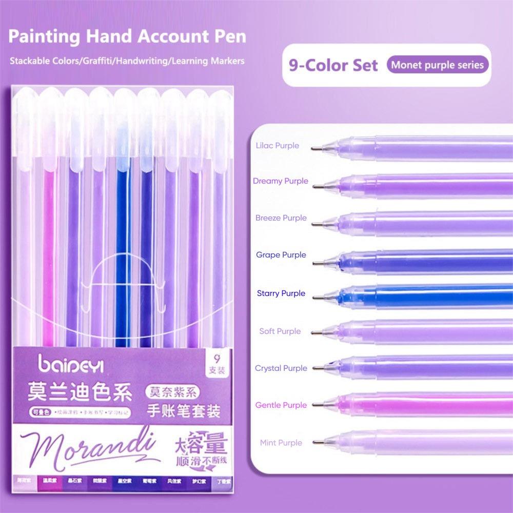 9Colors/Set 9 Colors Hand Accounting Pen Set Large-capacity Highlighter Color Gel Pen Stationery 02
9Colors/Set 9 Colors Hand Accounting Pen Set Large-capacity Highlighter Color Gel Pen Stationery 02