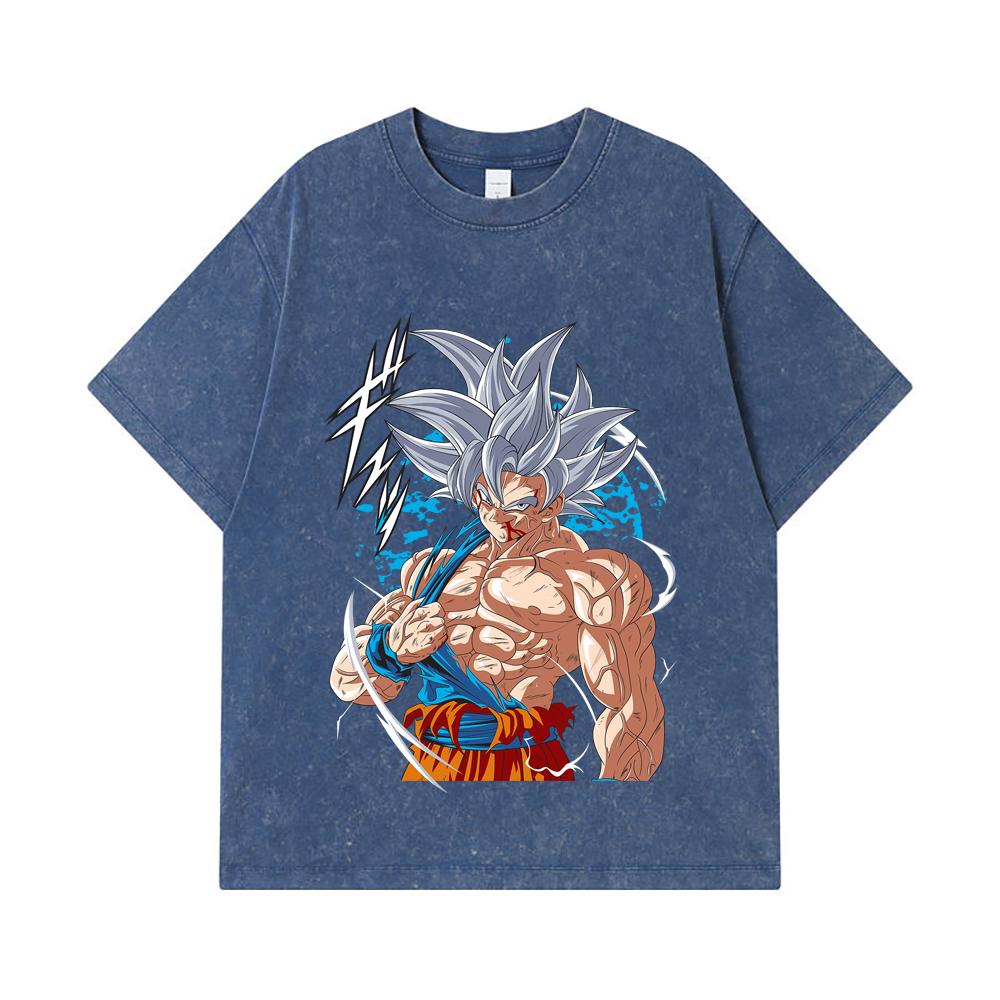 275 GSM Washed T-shirts 100% Cotton Dragon Ball V47 Goku Ultra Instinct Print Unisex Heavy Cotton T Shirt 2XL королівський синій колір
275 GSM Washed T-shirts 100% Cotton Dragon Ball V47 Goku Ultra Instinct Print Unisex Heavy Cotton T Shirt 2XL королівський синій колір