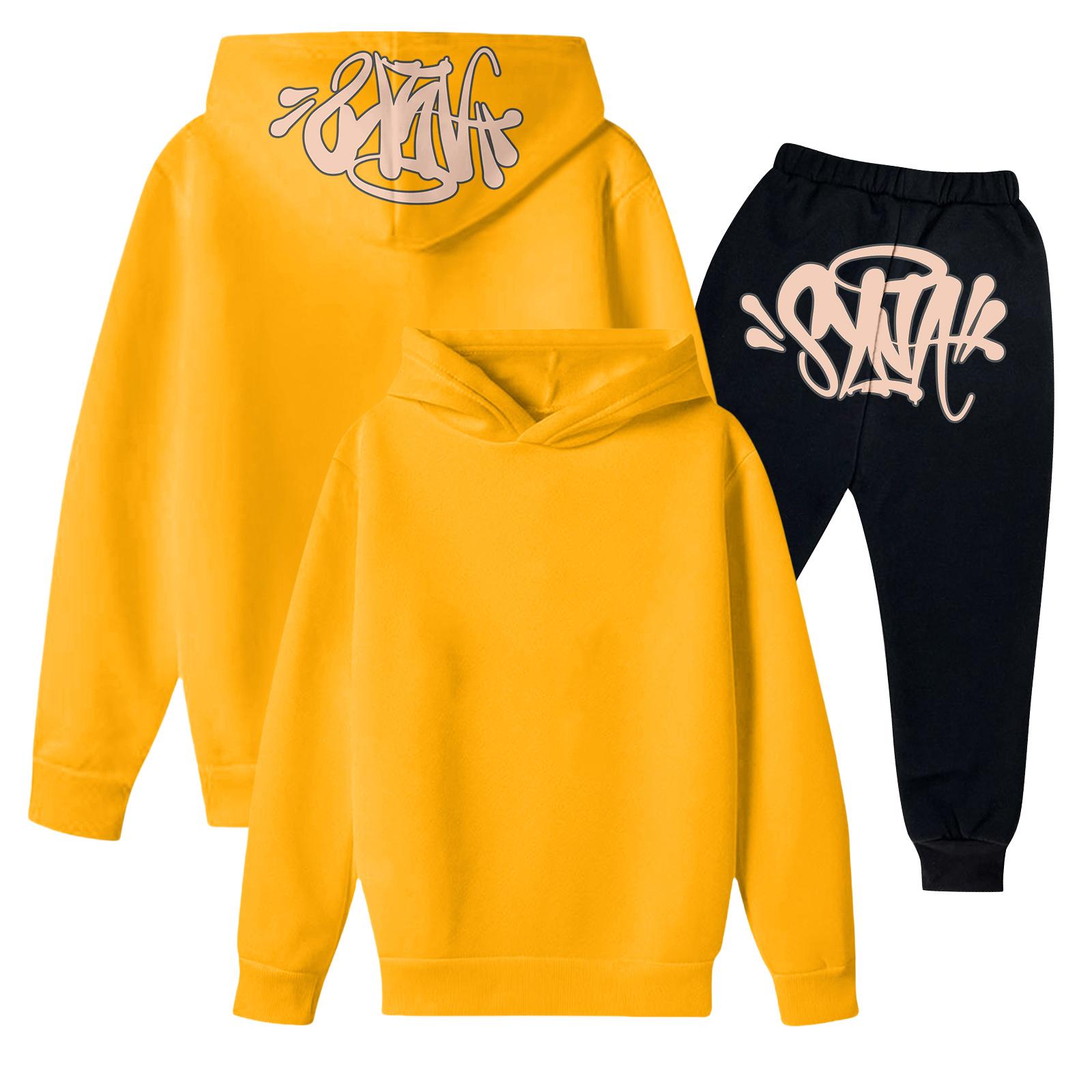 Kids Hoodie and Jogger Set with Drawstring Hood and Alphabet Print Sweatshirt and Elastic Waistband Pants Suitable for Everyday Wear 140 жовтий
Kids Hoodie and Jogger Set with Drawstring Hood and Alphabet Print Sweatshirt and Elastic Waistband Pants Suitable for Everyday Wear 140 жовтий