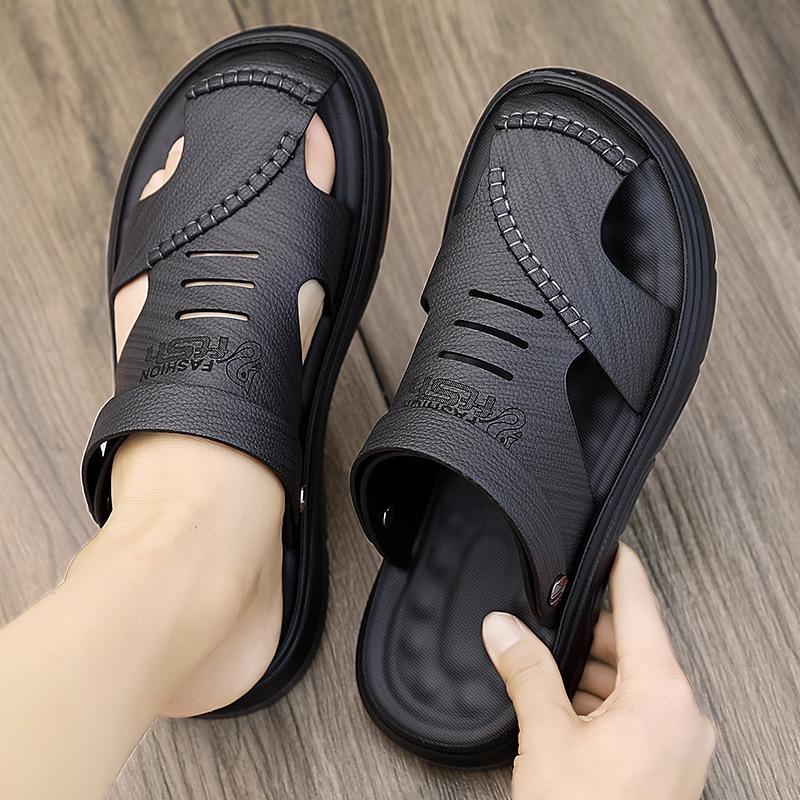 Mens Summer Classic PU Leather Sandals Mens Slippers Soft Sandals Fashion Casual Comfortable Outdoor Beach Walking Shoes 38 чорний
Mens Summer Classic PU Leather Sandals Mens Slippers Soft Sandals Fashion Casual Comfortable Outdoor Beach Walking Shoes 38 чорний