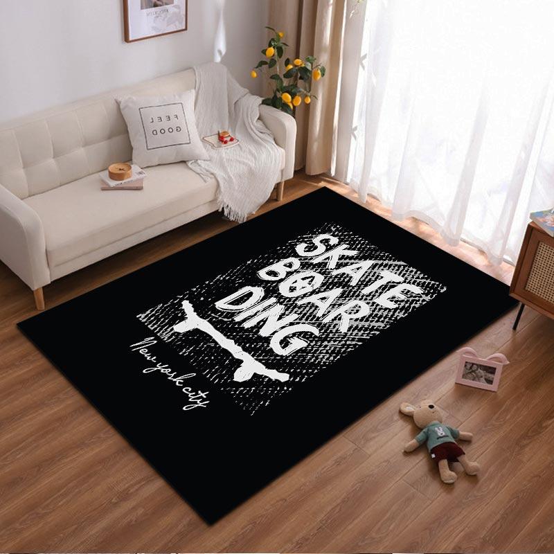 Black Skateboarding-Themed Carpet with Skull Design, New York City Print Suitable for use as an anti-slip for living room bedroom sofas 40x60cm( 15x23in )
Black Skateboarding-Themed Carpet with Skull Design, New York City Print Suitable for use as an anti-slip for living room bedroom sofas 40x60cm( 15x23in )