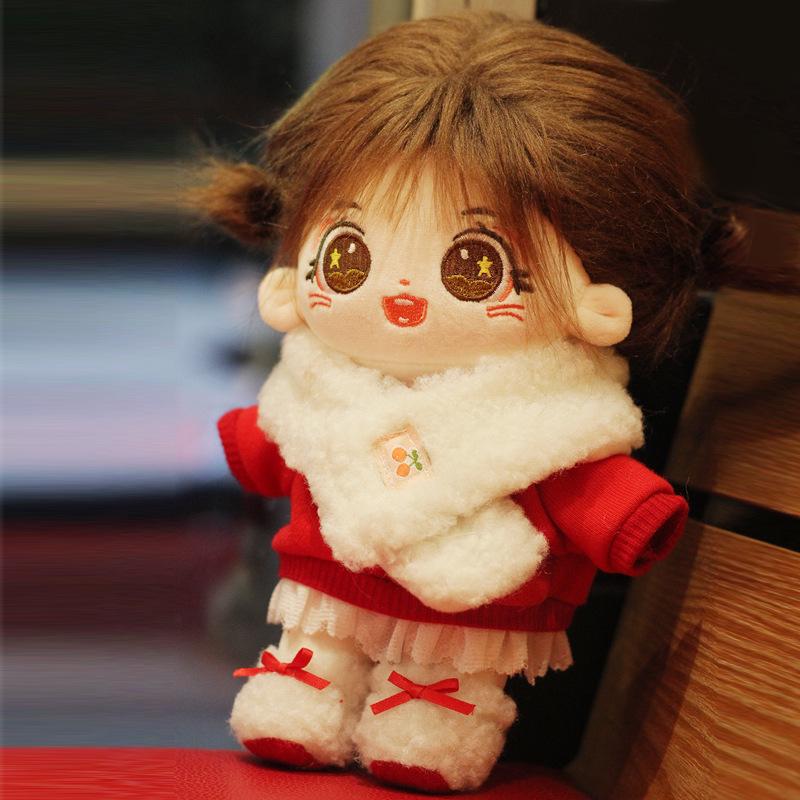 20cm Chinese Style Red Cotton Doll with Changeable Clothes - Cute Plush Cartoon for New Year 20cm Doll Clothes, Only Clothes
20cm Chinese Style Red Cotton Doll with Changeable Clothes - Cute Plush Cartoon for New Year 20cm Doll Clothes, Only Clothes