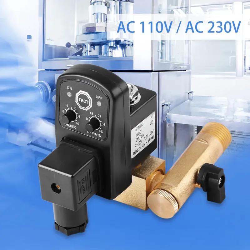 Electronic Timed Drain Valve G1/2 DN15 Automatic for Air Compressor Condensate Management Electronic Drain Valve 230V
Electronic Timed Drain Valve G1/2 DN15 Automatic for Air Compressor Condensate Management Electronic Drain Valve 230V