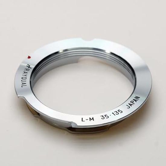 Rayqual Domestic Lens Mount Adapter leica LM Ring Compatible with lenses with infinite lock lever cutout Silver 35-135 (half type) LM35-135W
Rayqual Domestic Lens Mount Adapter leica LM Ring Compatible with lenses with infinite lock lever cutout Silver 35-135 (half type) LM35-135W
