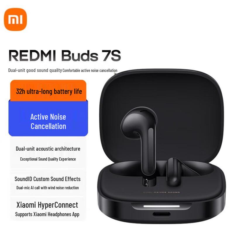 Xiaomi Redmi Buds 7S Semi-In-Ear Active Noise Cancelling Bluetooth Earbuds
Xiaomi Redmi Buds 7S Semi-In-Ear Active Noise Cancelling Bluetooth Earbuds