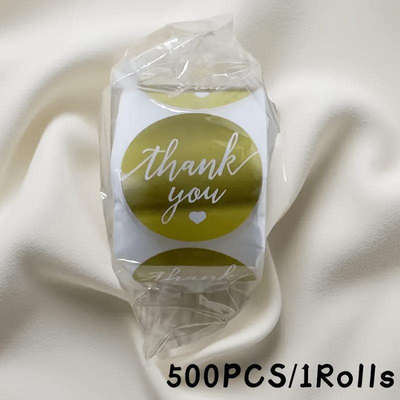 500pcs/1Rolls Champagne Golden Thank You Adhesive Labels, 3.8cm Round Paper Seals, Glossy Finish, Self-Adhesive, Single Use for Packaging
500pcs/1Rolls Champagne Golden Thank You Adhesive Labels, 3.8cm Round Paper Seals, Glossy Finish, Self-Adhesive, Single Use for Packaging
