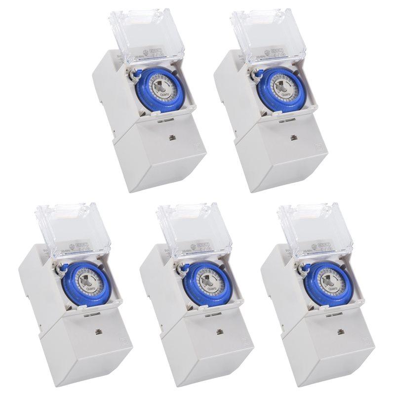 ABMH-5X SUL181H Mechanical Timer 24 Hours Time Switch Relay Electrical Programmable Timer 24 Hour Din Rail Timer Switch
ABMH-5X SUL181H Mechanical Timer 24 Hours Time Switch Relay Electrical Programmable Timer 24 Hour Din Rail Timer Switch