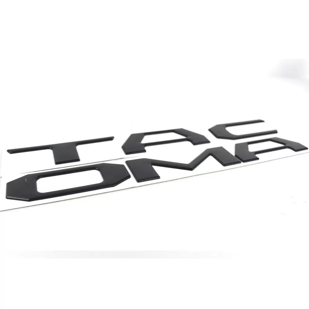 3D lettering in 3D form on the tailgate of Toyota Tacoma 2016 - 2021 models, and English letter decorations on the trunk
3D lettering in 3D form on the tailgate of Toyota Tacoma 2016 - 2021 models, and English letter decorations on the trunk