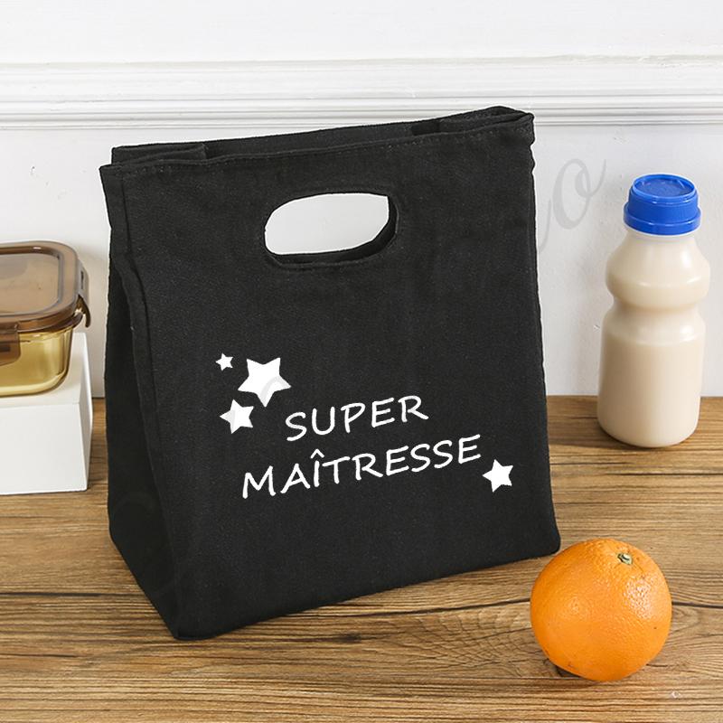 Super Teacher Functional Cooler Lunch Bag Portable Insulated Canvas Lunch Bags Thermal Food Storage Bag Thanks Gift for Teacher
Super Teacher Functional Cooler Lunch Bag Portable Insulated Canvas Lunch Bags Thermal Food Storage Bag Thanks Gift for Teacher
