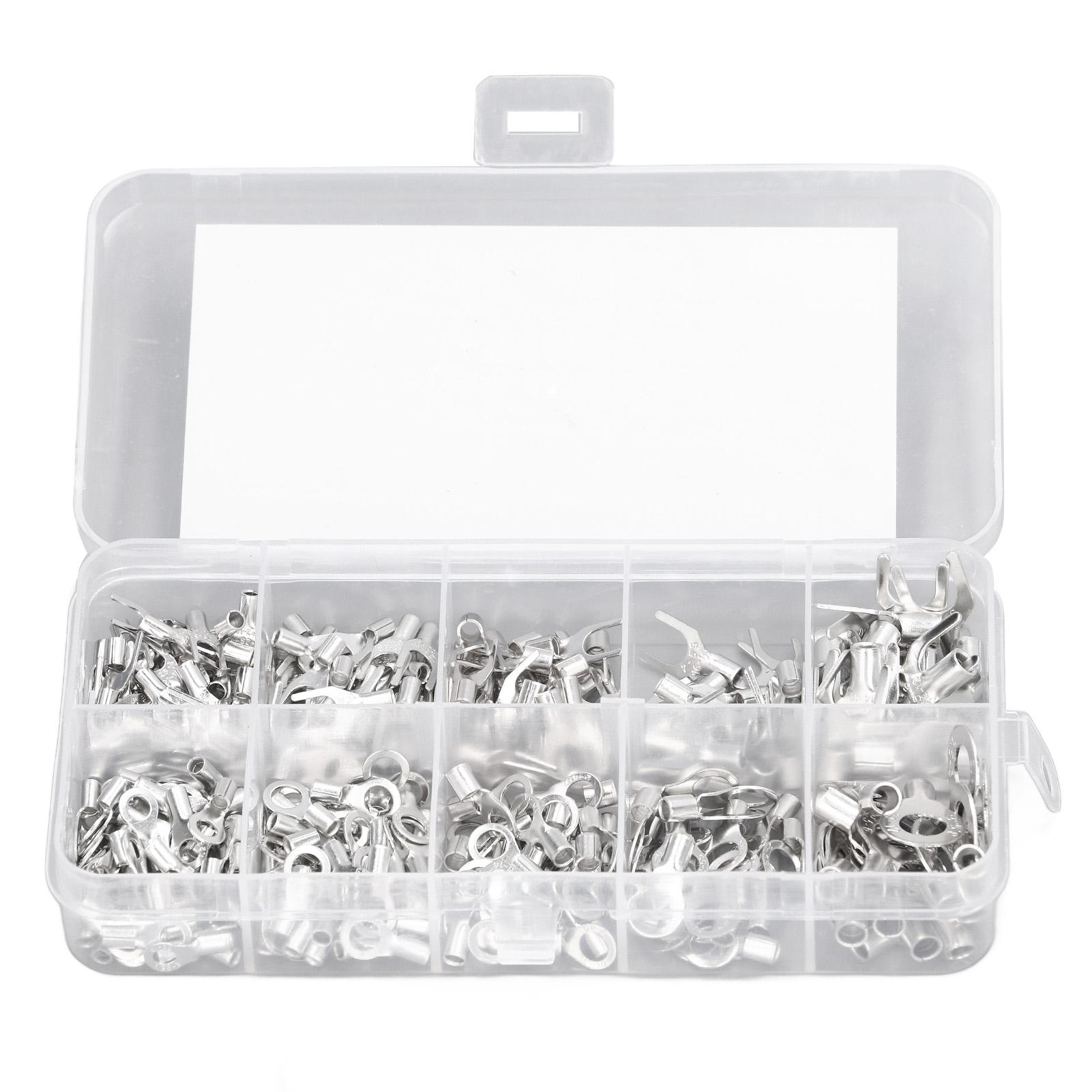 320Pcs Ring Terminal Fork Connector Kit Non Insulated Wire Lugs Battery Cable Terminals Electric Copper Crimp Fork Round
320Pcs Ring Terminal Fork Connector Kit Non Insulated Wire Lugs Battery Cable Terminals Electric Copper Crimp Fork Round