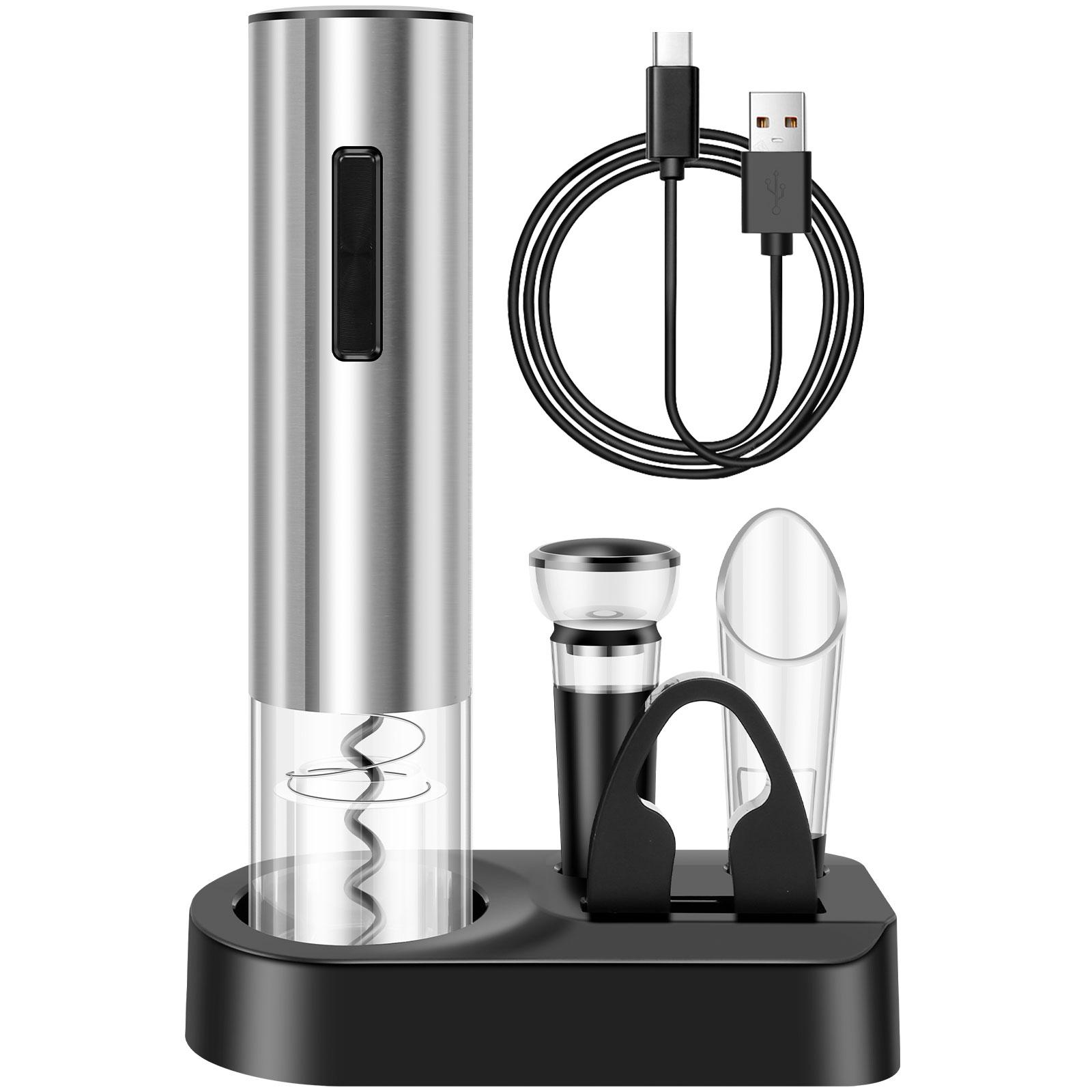 Electric Wine Opener Gift Automatic Corkscrew With Foil Cutter One-click Button Battery Bottle Opener For Kitchen Corkscrew Open чёрный
Electric Wine Opener Gift Automatic Corkscrew With Foil Cutter One-click Button Battery Bottle Opener For Kitchen Corkscrew Open чёрный