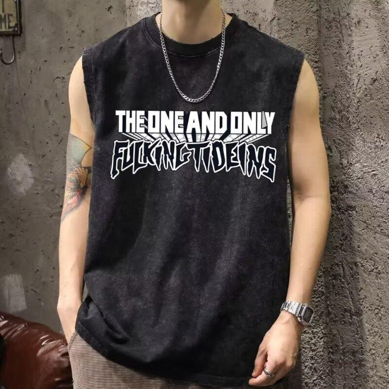 Мужской летний новый модный повседневный безрукавный жилет для студентов, свободного кроя, универсальный, влагоотводящий, футболка-жилет в винтажном стиле с эффектом стирки 5XL серый
Мужской летний новый модный повседневный безрукавный жилет для студентов, свободного кроя, универсальный, влагоотводящий, футболка-жилет в винтажном стиле с эффектом стирки 5XL серый