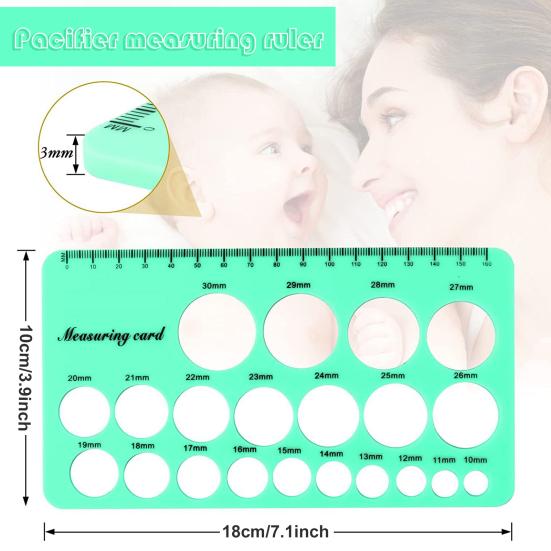 1 Set Nipple Measuring Ruler Double-sided Printing Soft Silicone Nipple Breast Pump Flange Ruler Home Use
1 Set Nipple Measuring Ruler Double-sided Printing Soft Silicone Nipple Breast Pump Flange Ruler Home Use