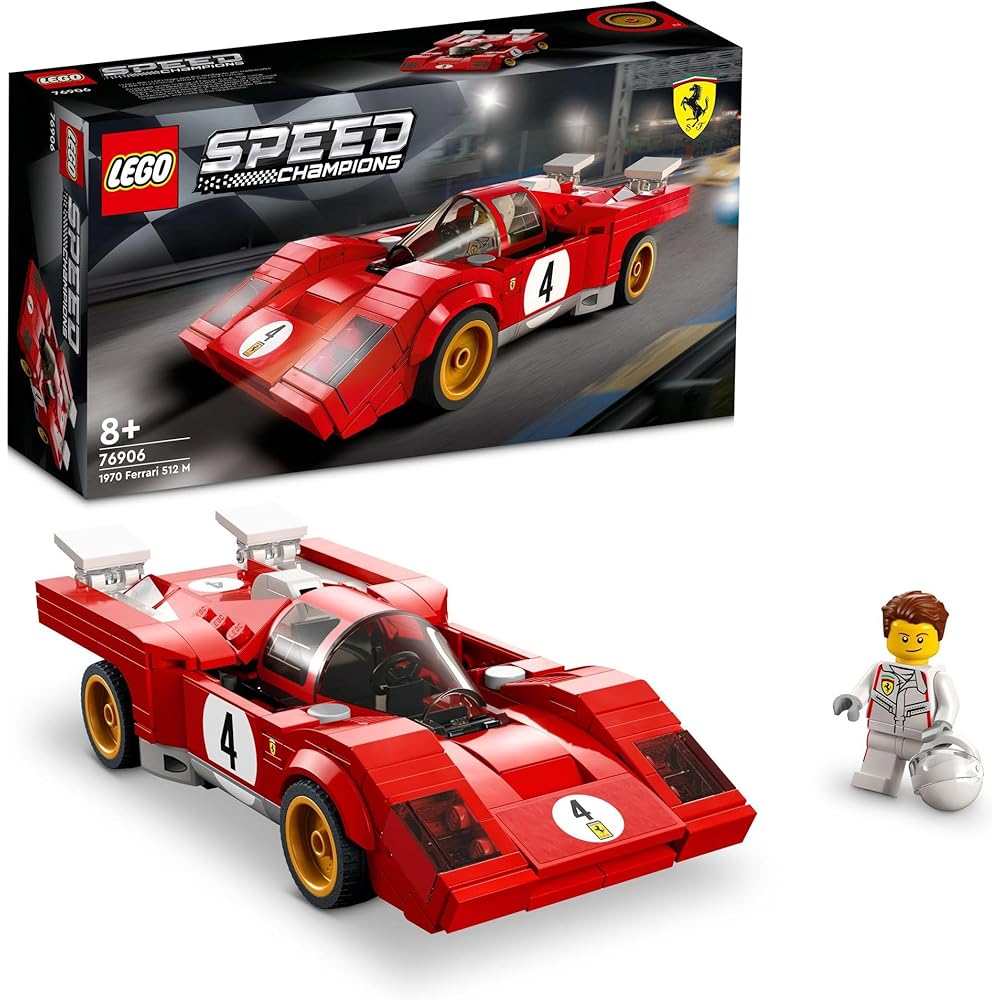 LEGO Speed Champions 1970 Ferrari 512 M Building Blocks Toy for Boys 8 Years and Up
LEGO Speed Champions 1970 Ferrari 512 M Building Blocks Toy for Boys 8 Years and Up