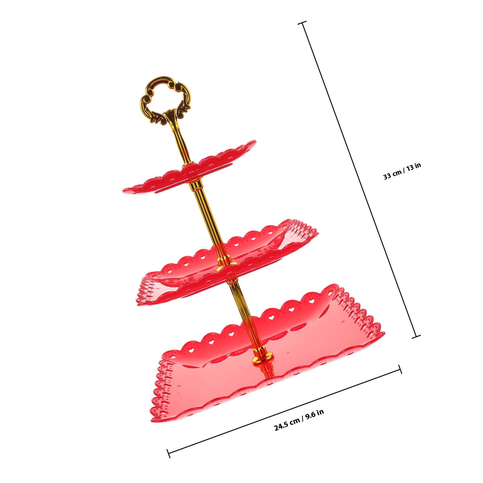 Candy Tray 3-Tier Cupcake Stand Cake Holder For Wedding Birthday Baby Shower Tea Party Serving Tray Dessert Display червоний
Candy Tray 3-Tier Cupcake Stand Cake Holder For Wedding Birthday Baby Shower Tea Party Serving Tray Dessert Display червоний
