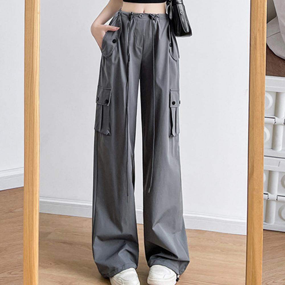 Men Cargo Pants Elastic High Waist Casual Trousers with Multi Pockets Design Straight Wide Leg Sport Pants Streetwear M чорний
Men Cargo Pants Elastic High Waist Casual Trousers with Multi Pockets Design Straight Wide Leg Sport Pants Streetwear M чорний